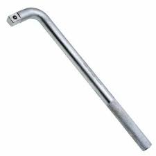 [19227] L Handle Dr. 1/2 X 15" Chrome