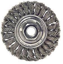 [19232] Wire Wheel 4" - Flat Twisted 16MM